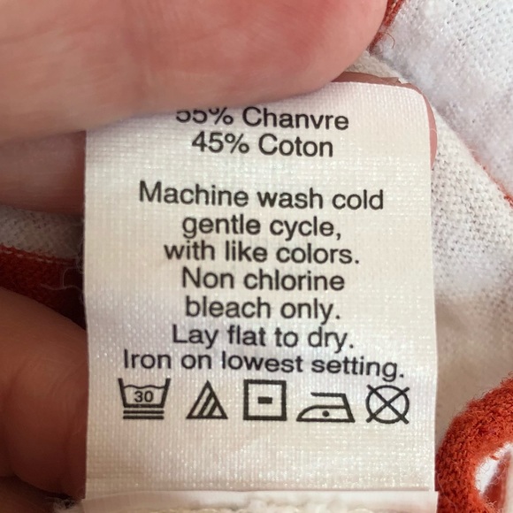 ⭐️ Madewell Striped 3/4 Sleeve Crewneck Shirt SMALL - Picture 9 of 11